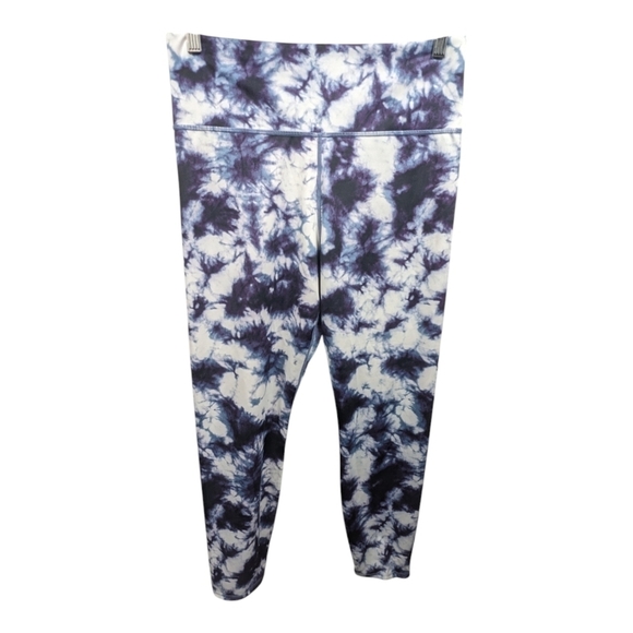 JoyLab Blue and White Leggings with Tie-Dye Pattern Sz L - Picture 2 of 7
